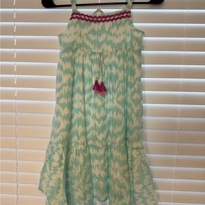 Chic Mint and Purple Kids Casual Dress